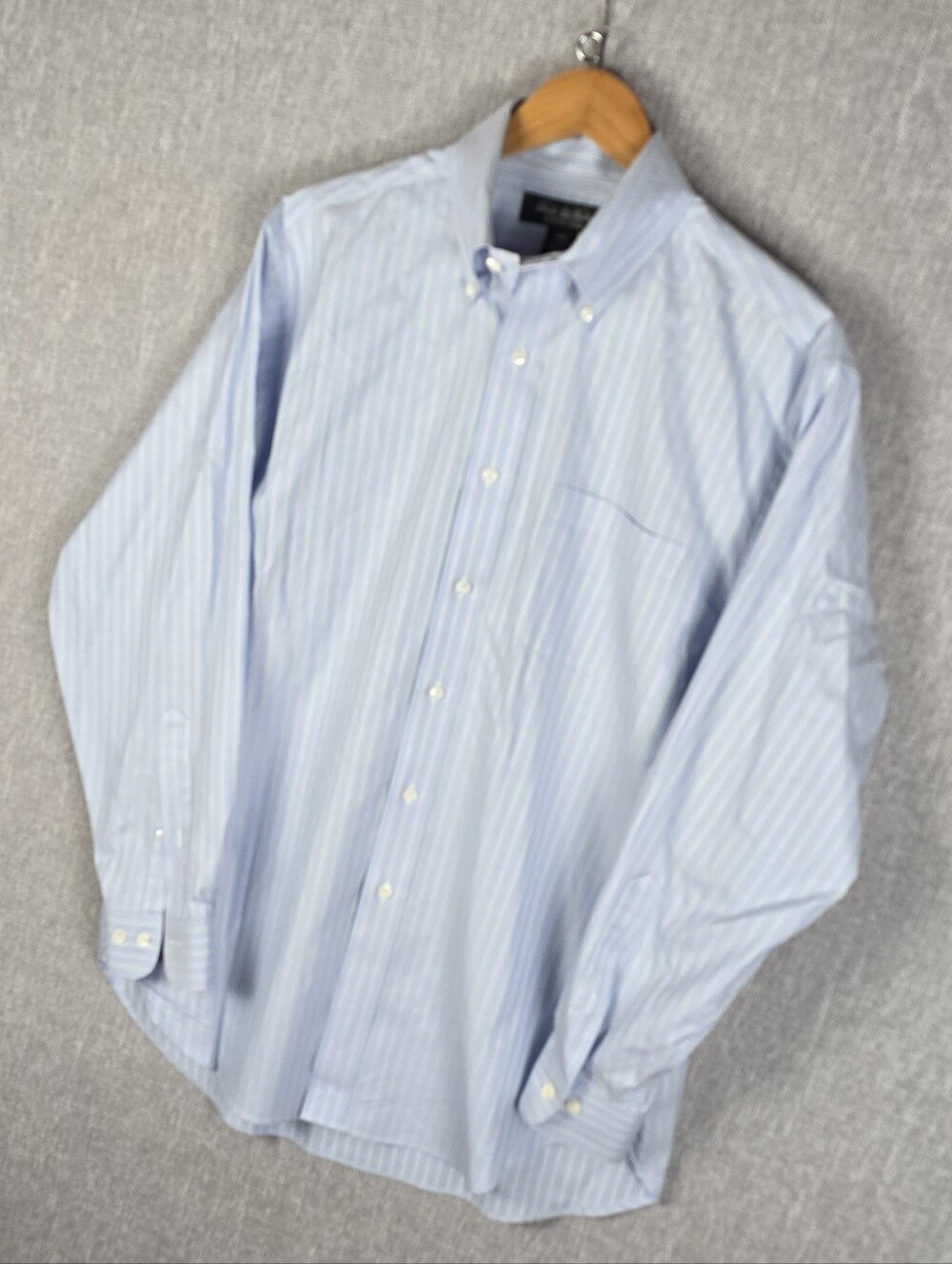 Brooks Brothers Country Club Egyptian Cotton Dress Shirt Blue Sz M/R